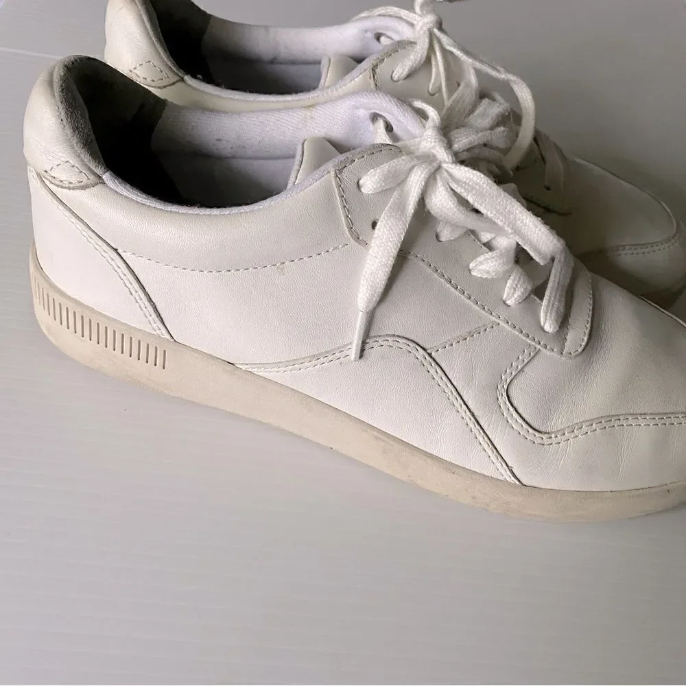 Everlane original Court Sneaker shoes White Leather upper Unisex Size 8.5